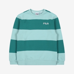 Fila Striped One-on-one - Tytön Poolopaita - Vihreä | FI-25995